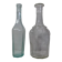 2 vintage 50s molded glass decanters