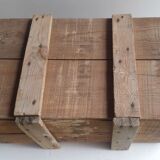 Transport case L58xD30,5xH34cm wood storage