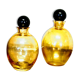 Duo of small amber bottles