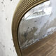 Napoleon oval mirror with 19th century cane