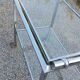 Rolling service chrome art deco double glass trays 1930