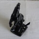 Black ceramic horse