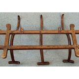 Curved wooden coat rack circa 1900