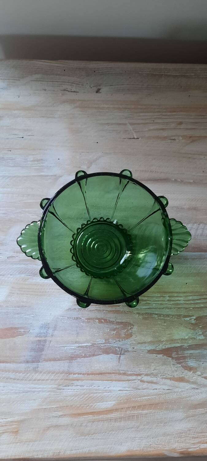 Vintage molded glass bowl
