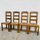 4 chaises paillées
