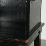 Black wooden chair / side chair in Chinese style