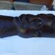 Large carved African head in exotic wood – Madagascar – 65 cm