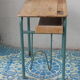 Lovely desk table wooden childrens furniture school Delagrave vintage 1960/70