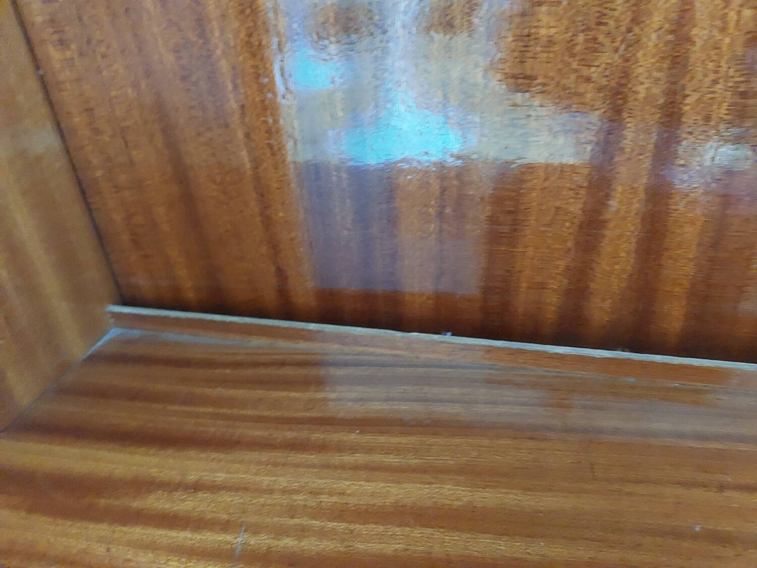 Small mahogany shelf