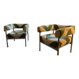 Paire de fauteuil design XXe