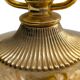 Vintage brass table lamp – with crystal drops and Art Deco style