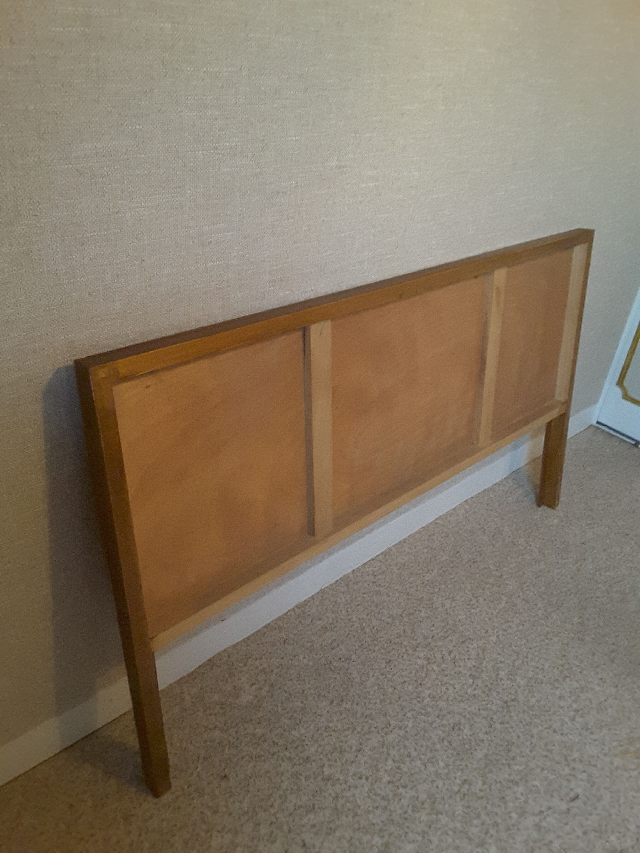 Headboard in wood and veneer oak