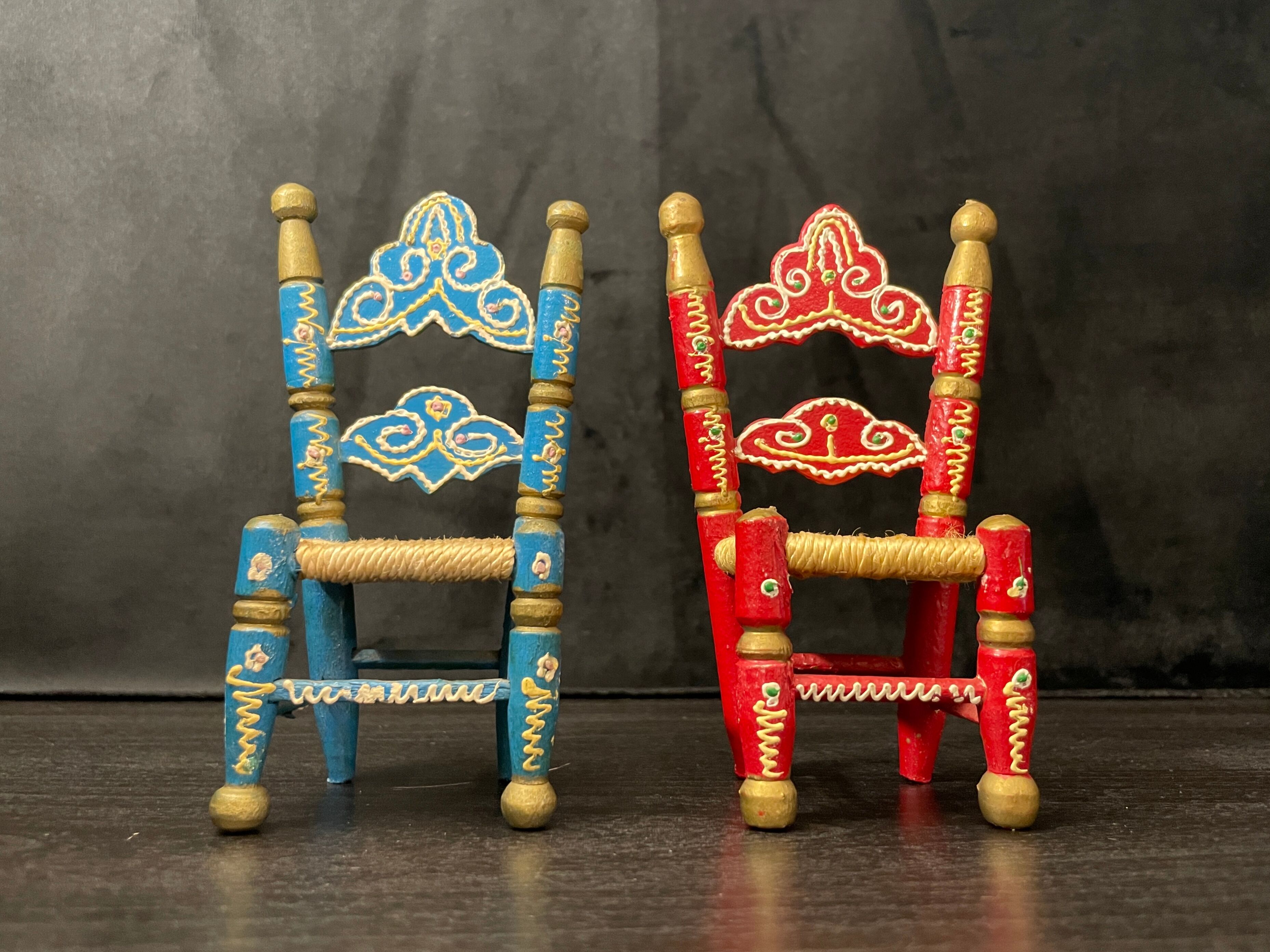 Pair of wooden chairs