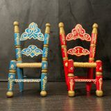 Paire de chaises en bois