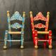 Pair of wooden chairs