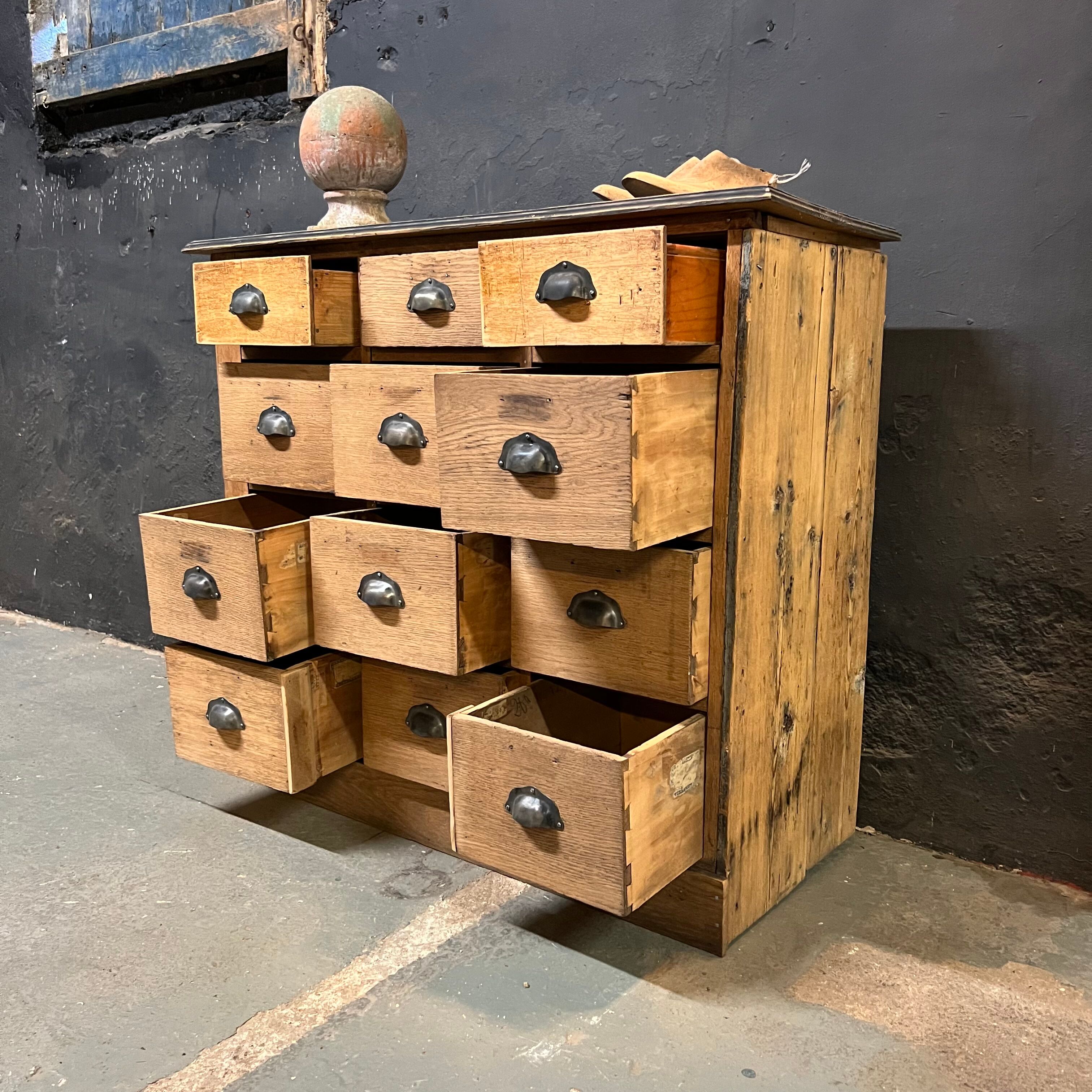 Haberdashery craft cabinet with 12 drawers