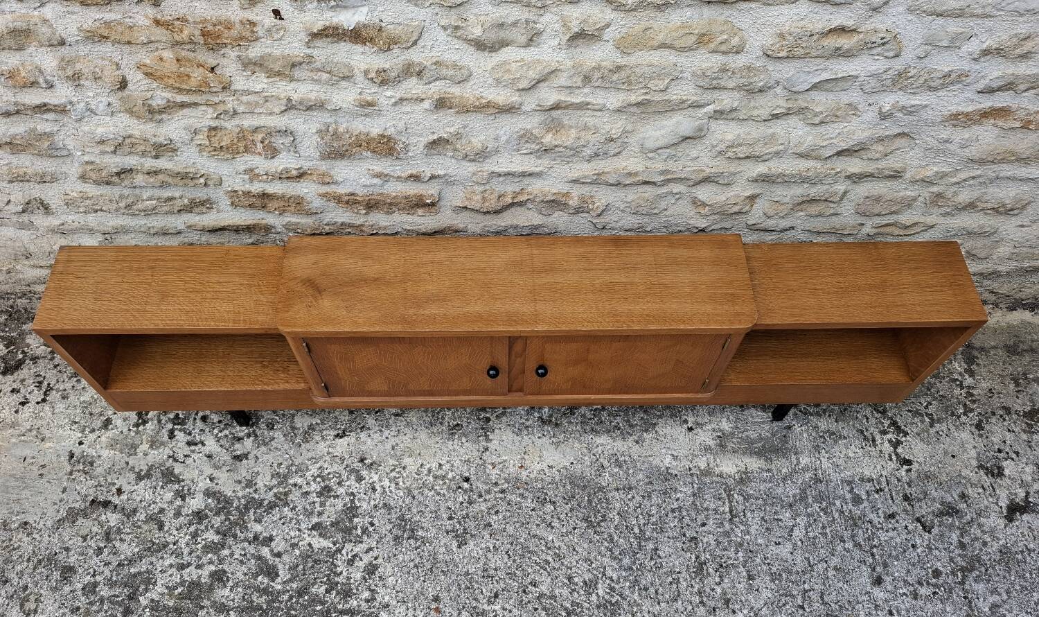 Low oak sideboard