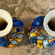 Paire de vases époque art déco a décors émaillé