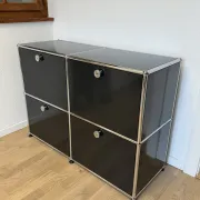 Commode USM Haller en Noir Graphite