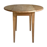 Modular table with vintage solid oak flap