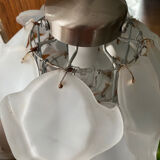 Vintage flower glass pendant chandelier