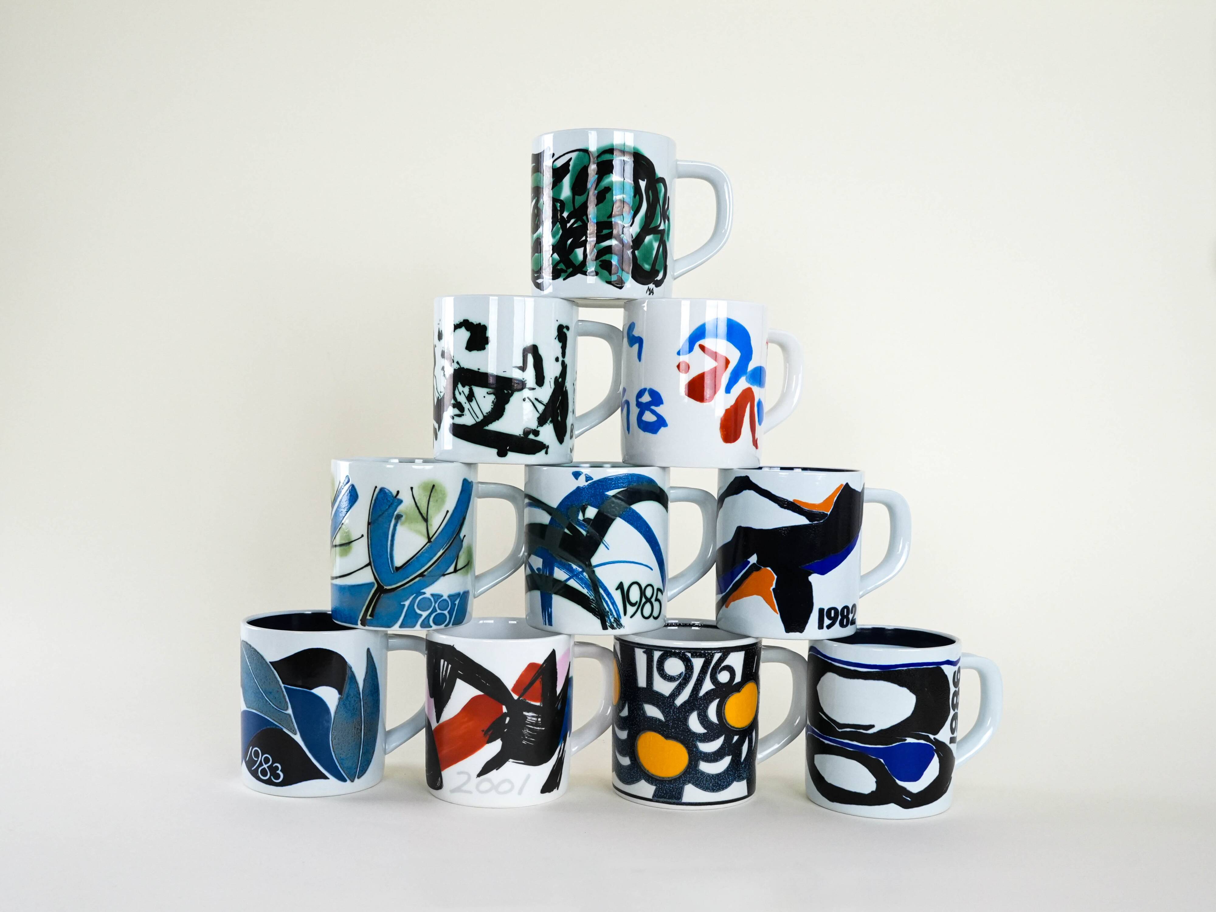 Porcelain mug, Danish design, 1988, manufacturer: Royal Copenhagen