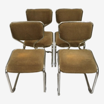 Series of 4 chairs 70s