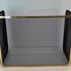 Three-Panel Folding Fire Screen in Polished Brass and Steel Mesh