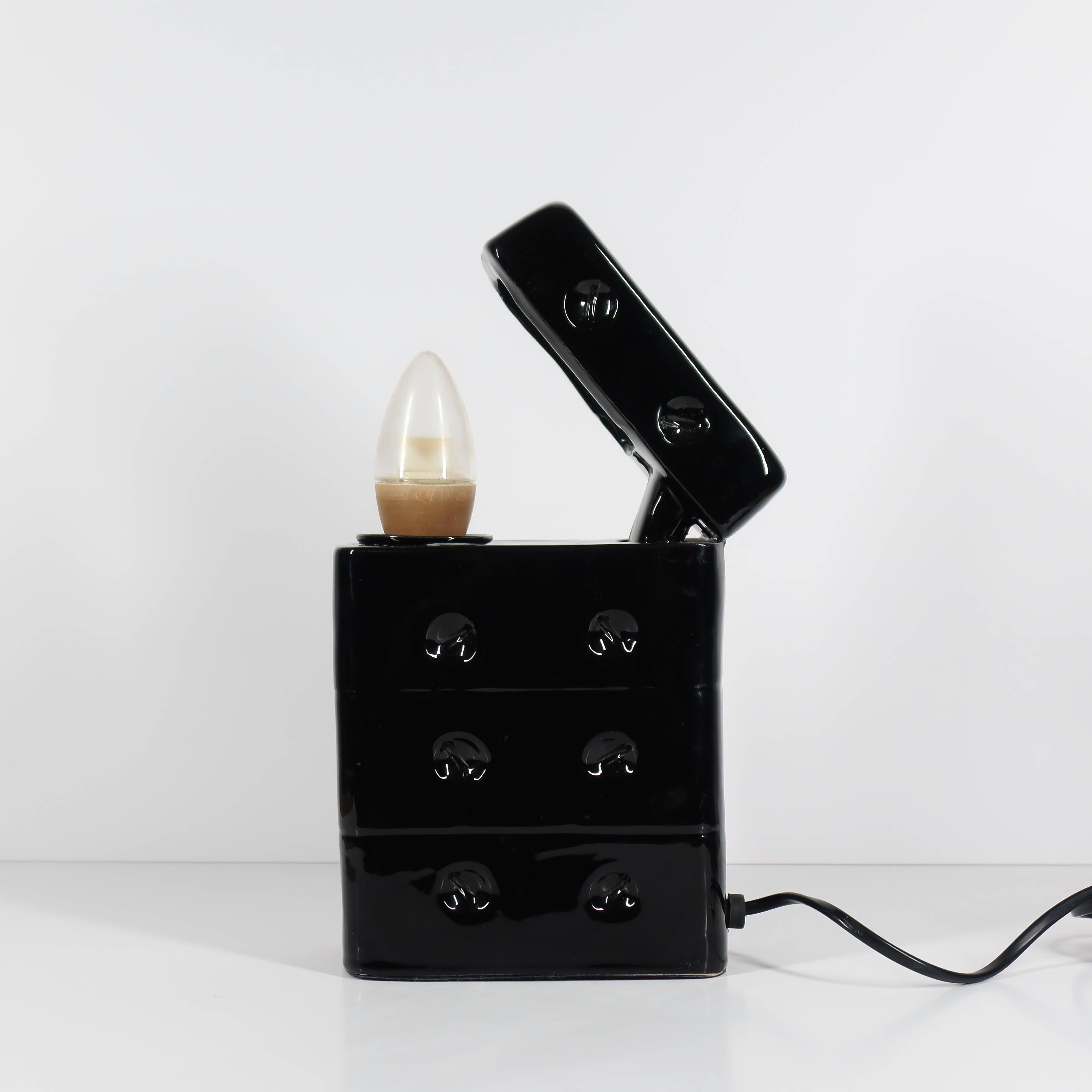 Black Ceramic Lighter Lamp