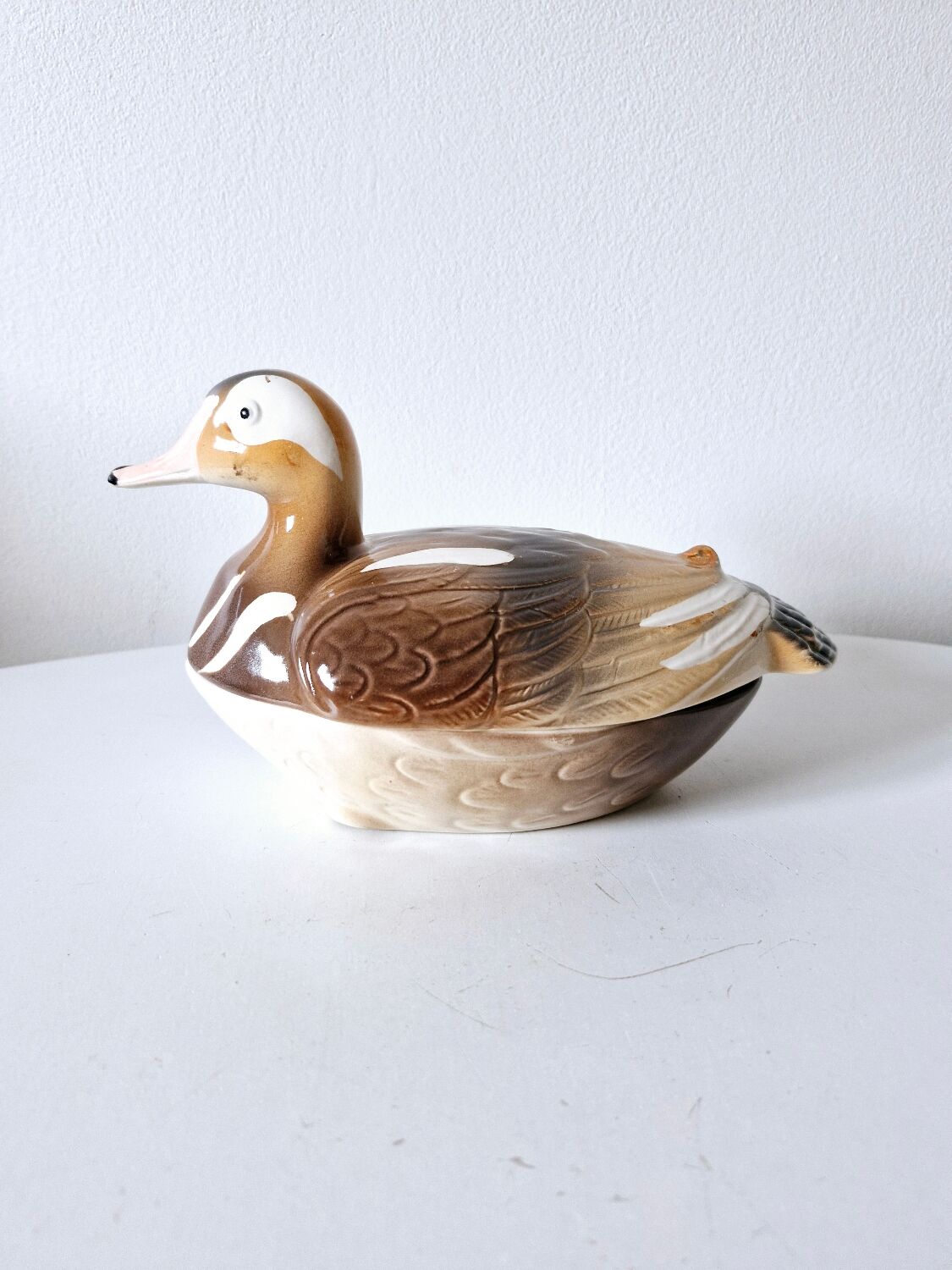 Terrine Vintage Faïence Michel Caugant Mandarin Blond France