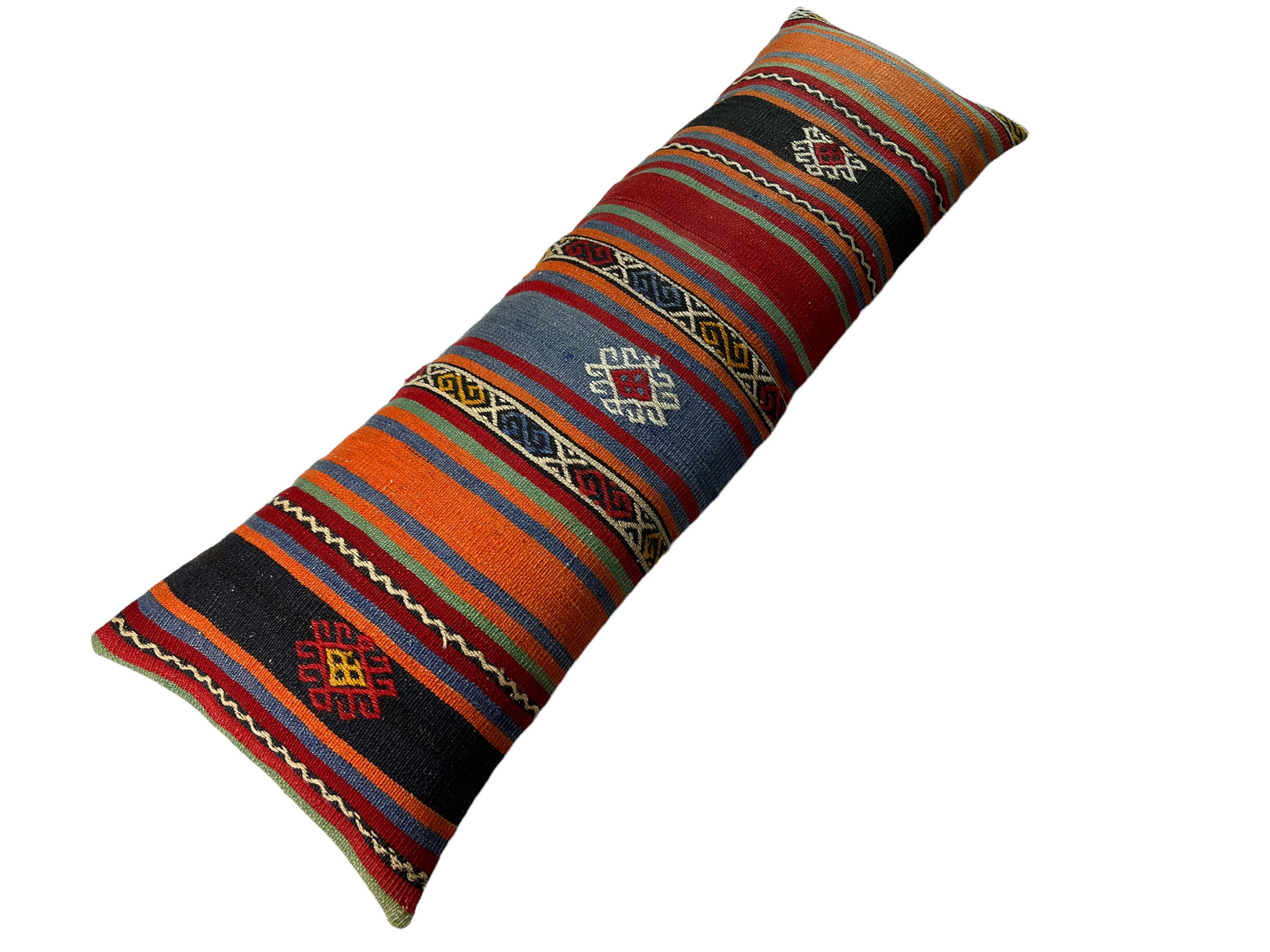 Vintage turkish kilim cushion cover , 120 x 40 cm