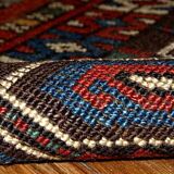 Tapis ancien turc yastik fait main 45cm x 91cm 1880s