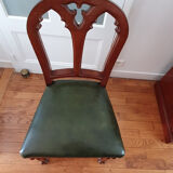 Table and 6 chairs in mahogany from Cuba Victorian era 1840