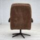 1970s, Danish swivel armchair, furniture corduroy, dark beech wood.