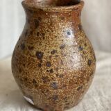 Vintage pyrite stoneware vase 1970