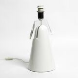 Stunning Italian 1970s ceramic plexiglass table lamp without a shade