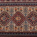 Fringe rug in Persian wool 156x68cm