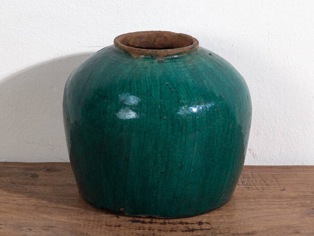 Vase ancien vert turquoise (vers 1820) #27