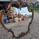 Louis XV style rock mirror in bronze  69x70cm
