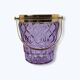 Vintage purple ice cube tray – Glass & gold frame