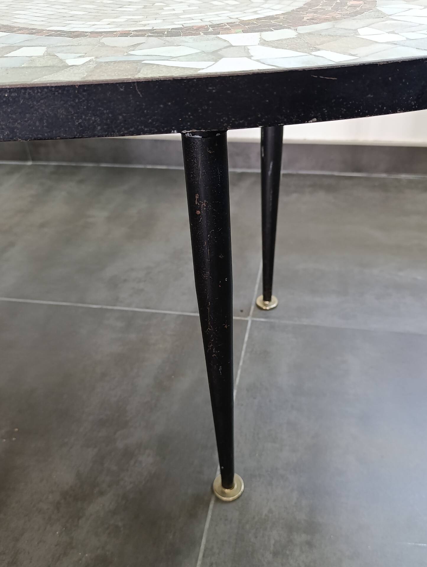 Table basse vintage mosaïque