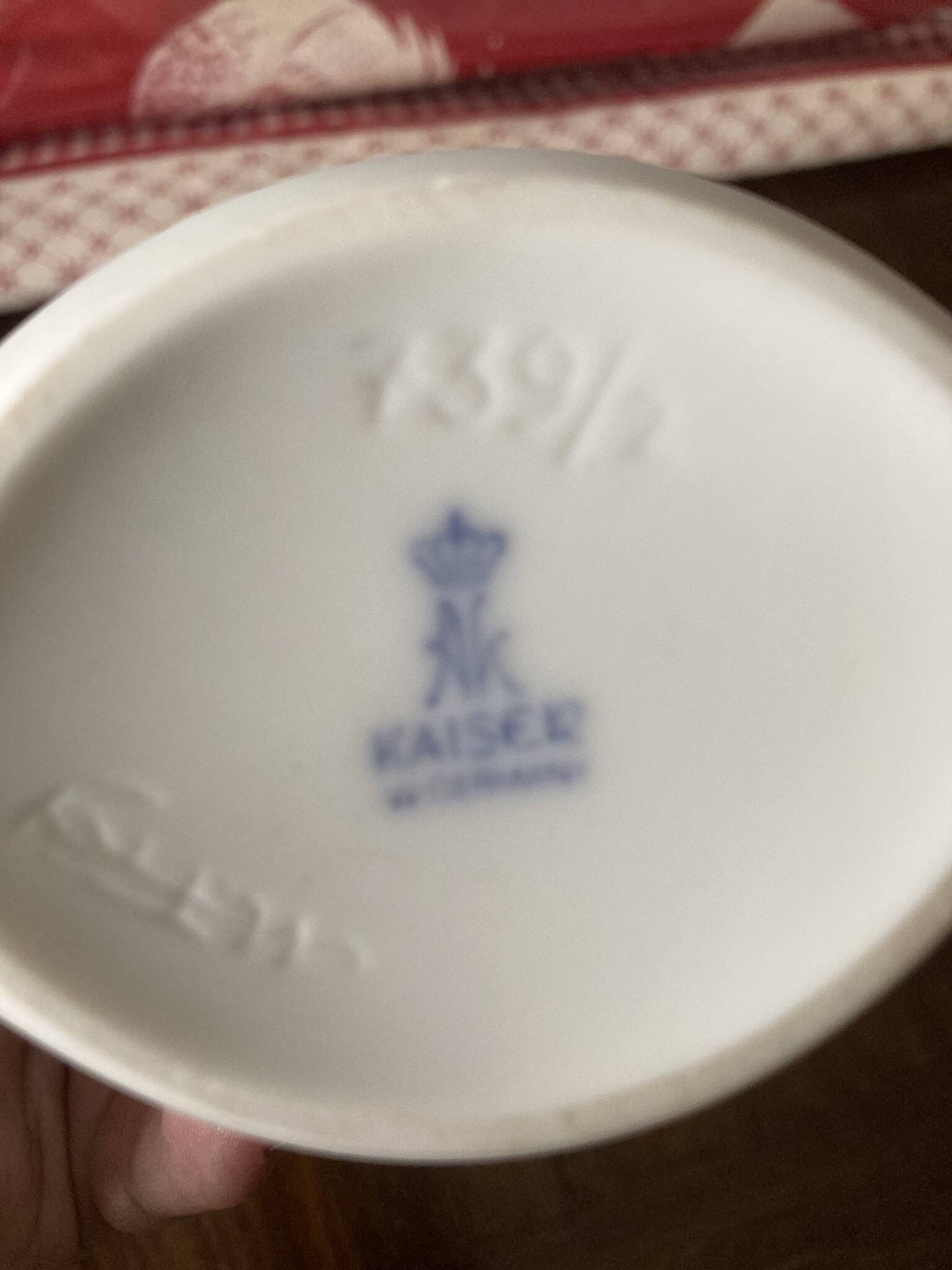 Biscuit porcelain vase AK Kaiser