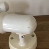Set of 4 white adjustable spot lights from the 90s
