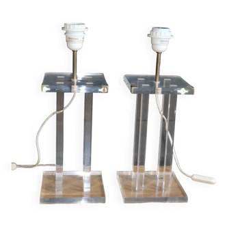 2 David Lange Roche Bobois lamps