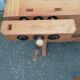 Etabli meuble industriel atelier de artiste Claude Lagouche  avec tabouret