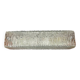 1960s frosted molded glass wall sconce