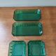 Set of 4 vintage green glass dishes