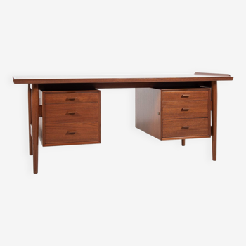 Midcentury Danish desk in teak by Arne Vodder for Sibast 1960s - 180cm