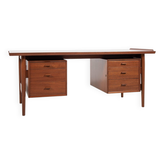 Midcentury Danish desk in teak by Arne Vodder for Sibast 1960s - 180cm