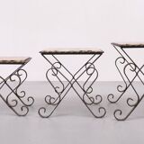Onyx nesting tables France 1970s